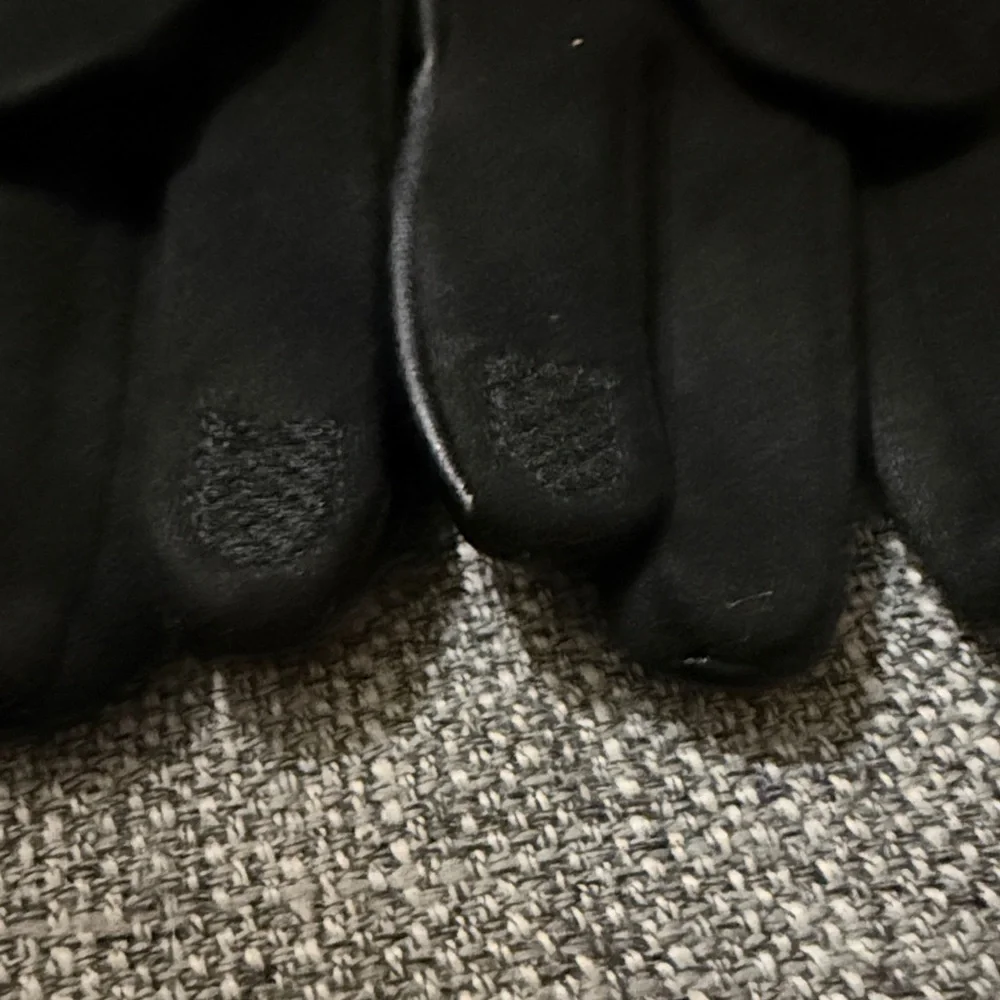 Women’s black faux leather driving gloves size l/xl